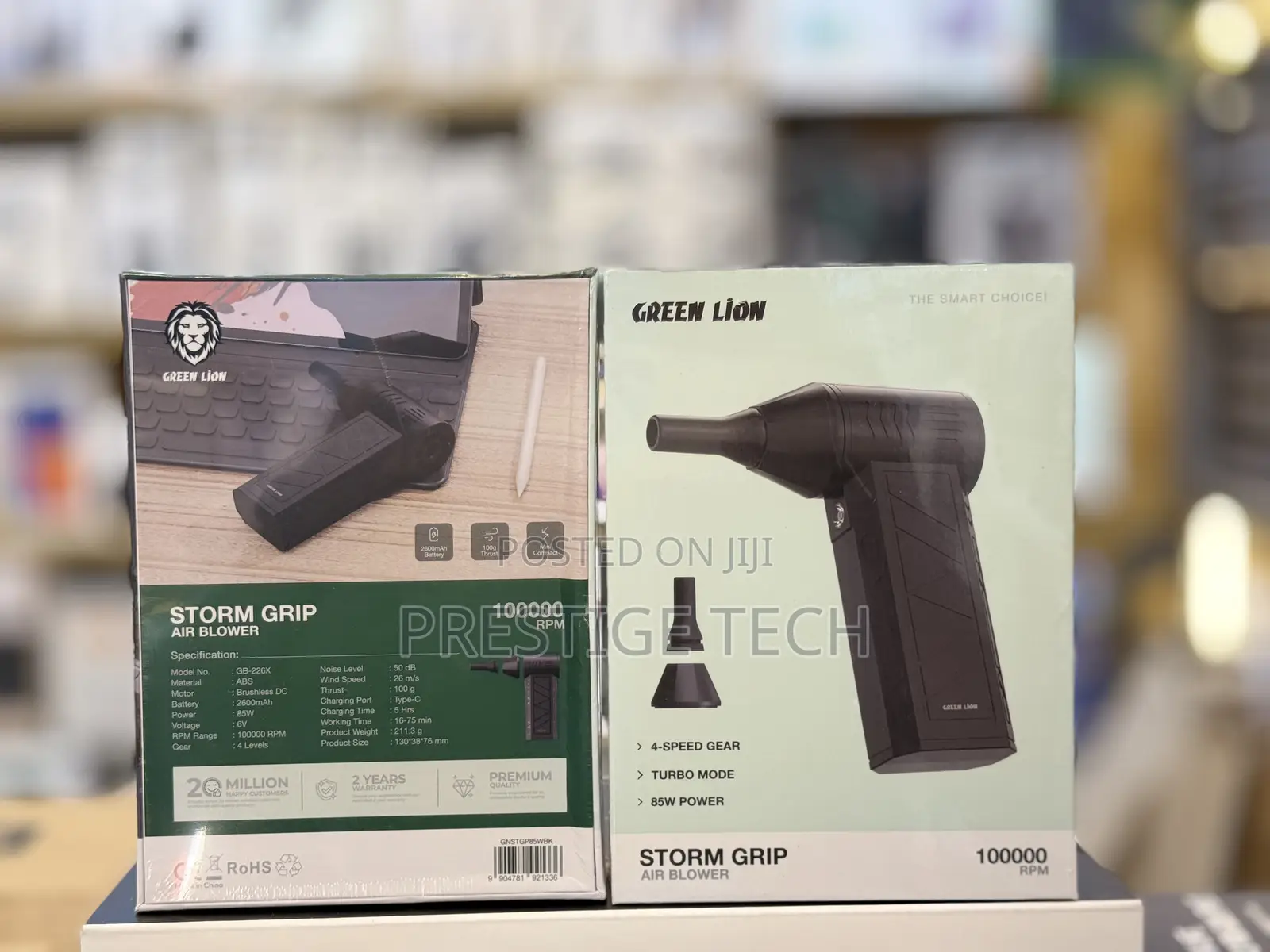Green Lion Storm Grip Air Blower, Jet Pro Magnetic Nozzle 100000RPM