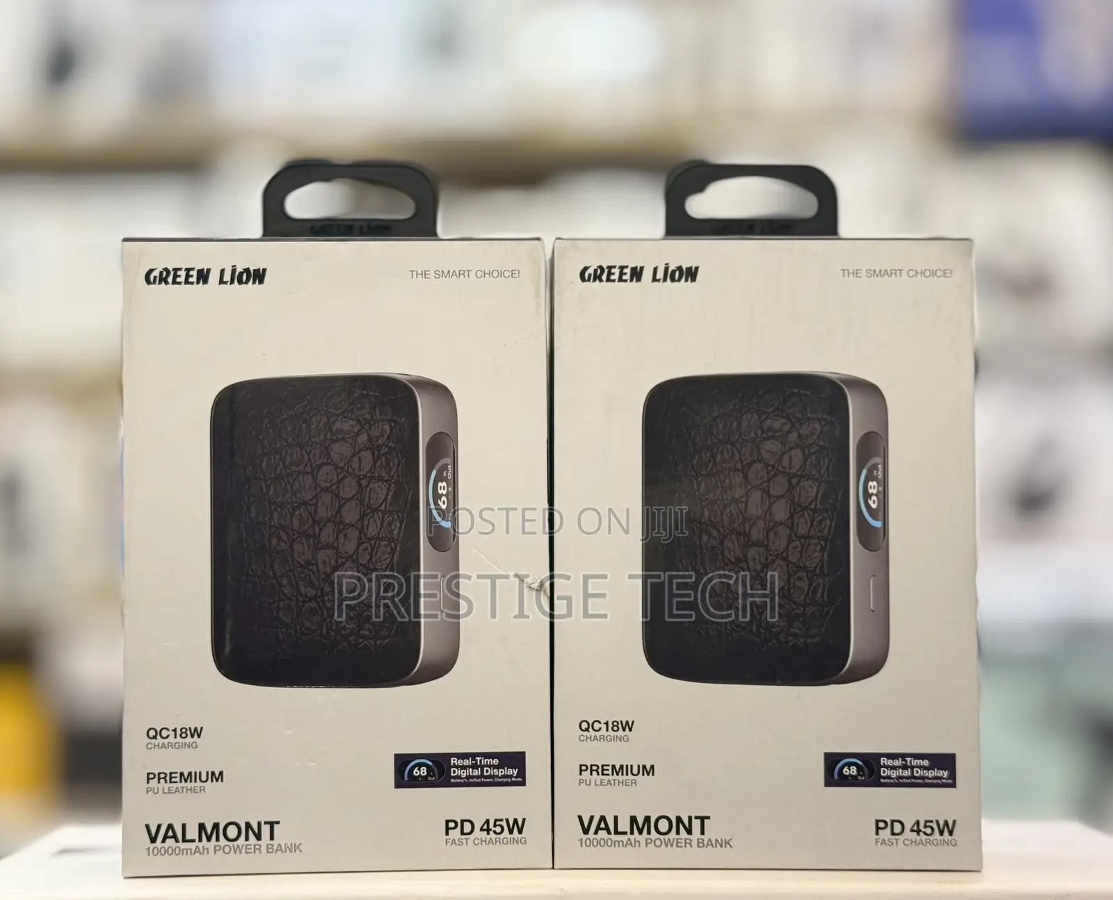 Green Lion Valmont 10000mah Power Bank 45W With Digital Display