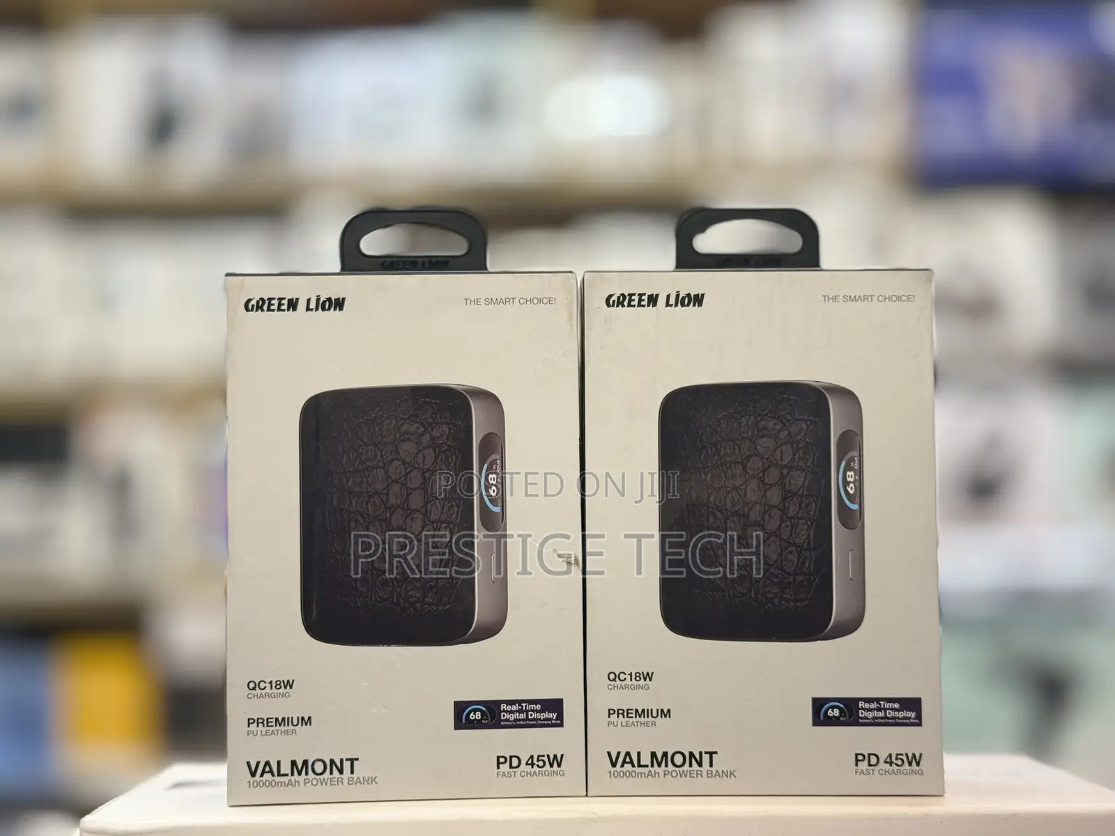 Green Lion Valmont 10000mah Power Bank 45W With Digital Display