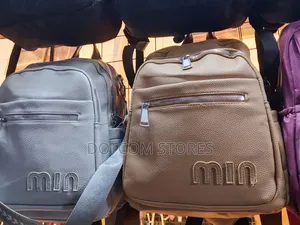 Casual Faux-Leather Backpacks