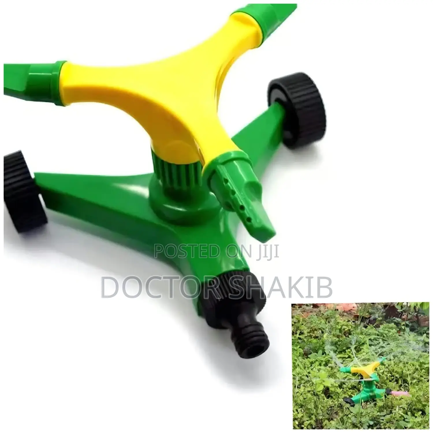 360-Degree Rotating 3-Arm Garden Lawn Sprinkler