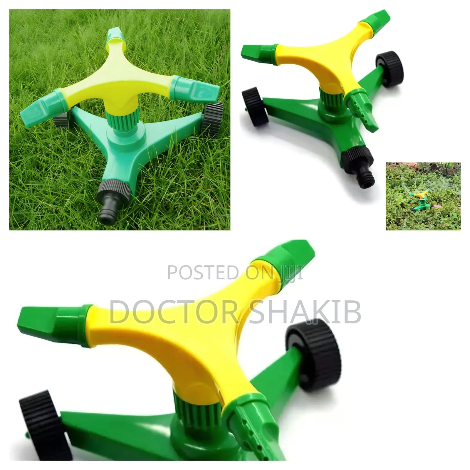 360-Degree Rotating 3-Arm Garden Lawn Sprinkler