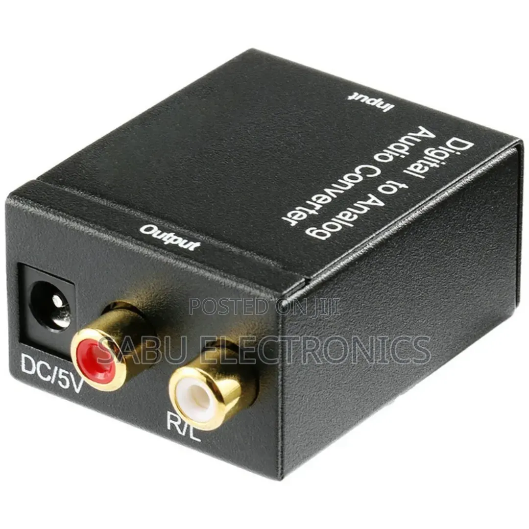 Analog to Digital Audio Converter RCA to Optical Toslink Coaxial