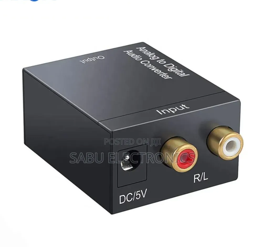 Analog to Digital Audio Converter RCA to Optical Toslink Coaxial