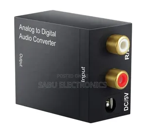 Analog to Digital Audio Converter RCA to Optical Toslink Coaxial