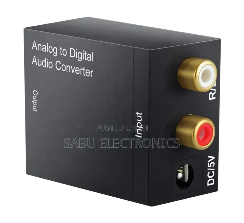 Analog to Digital Audio Converter RCA to Optical Toslink Coaxial