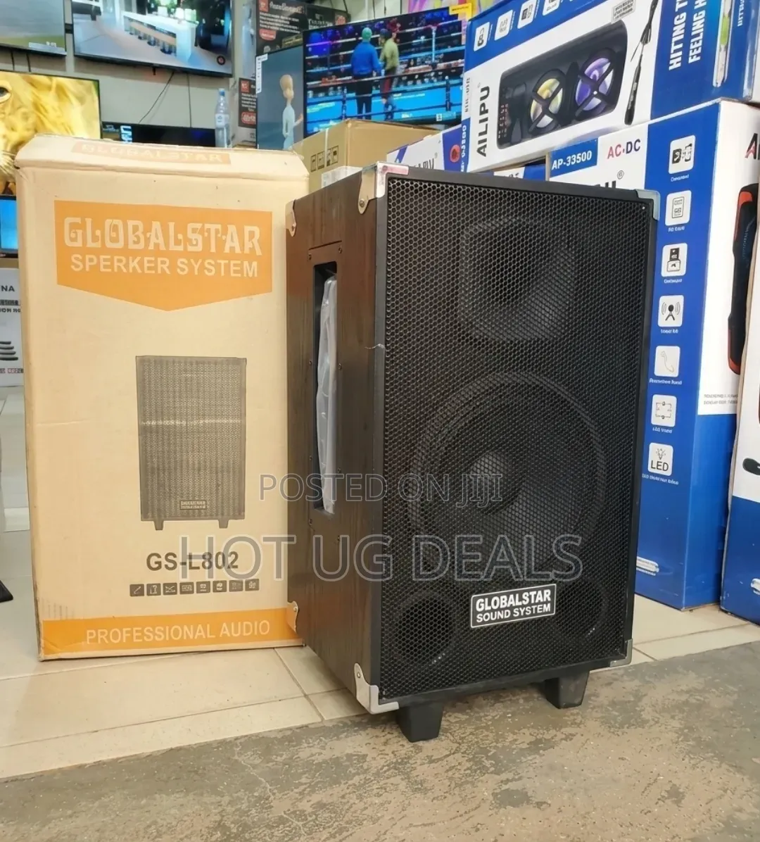 Rechargeable PA Party Speaker With Mic, Bluetooth, FM Radio, USB