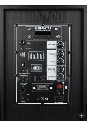 Rechargeable PA Party Speaker With Mic, Bluetooth, FM Radio, USB