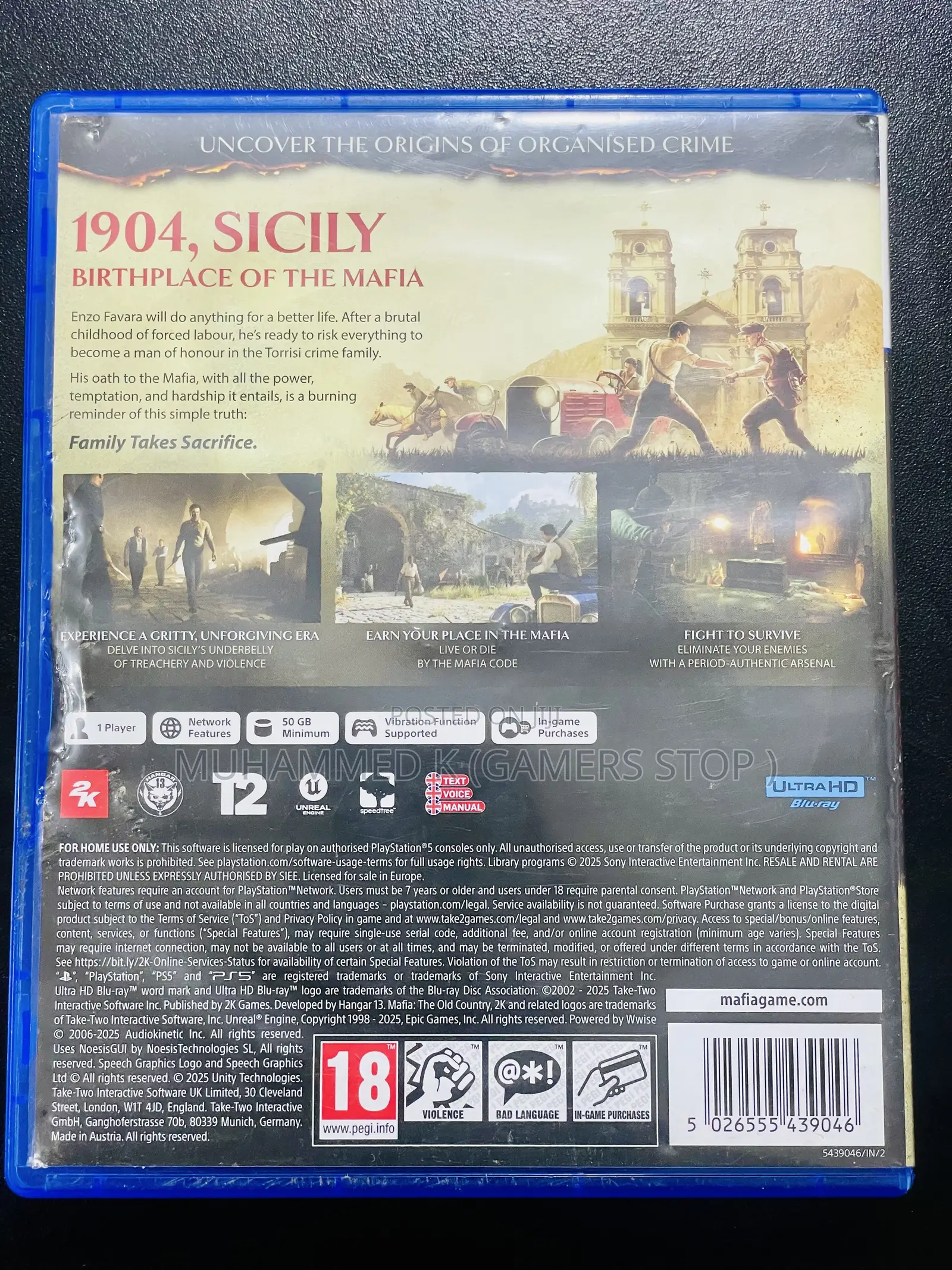 Mafia Old Country (Ps5)