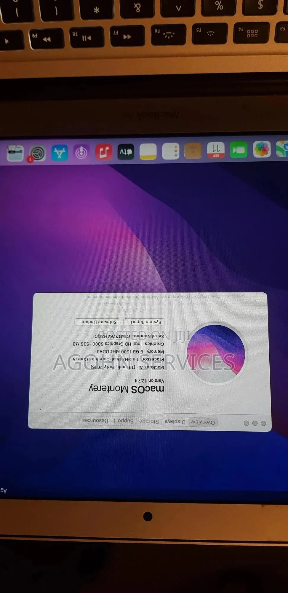 Laptop Apple MacBook Air 8GB Intel Core i5 SSD 128GB