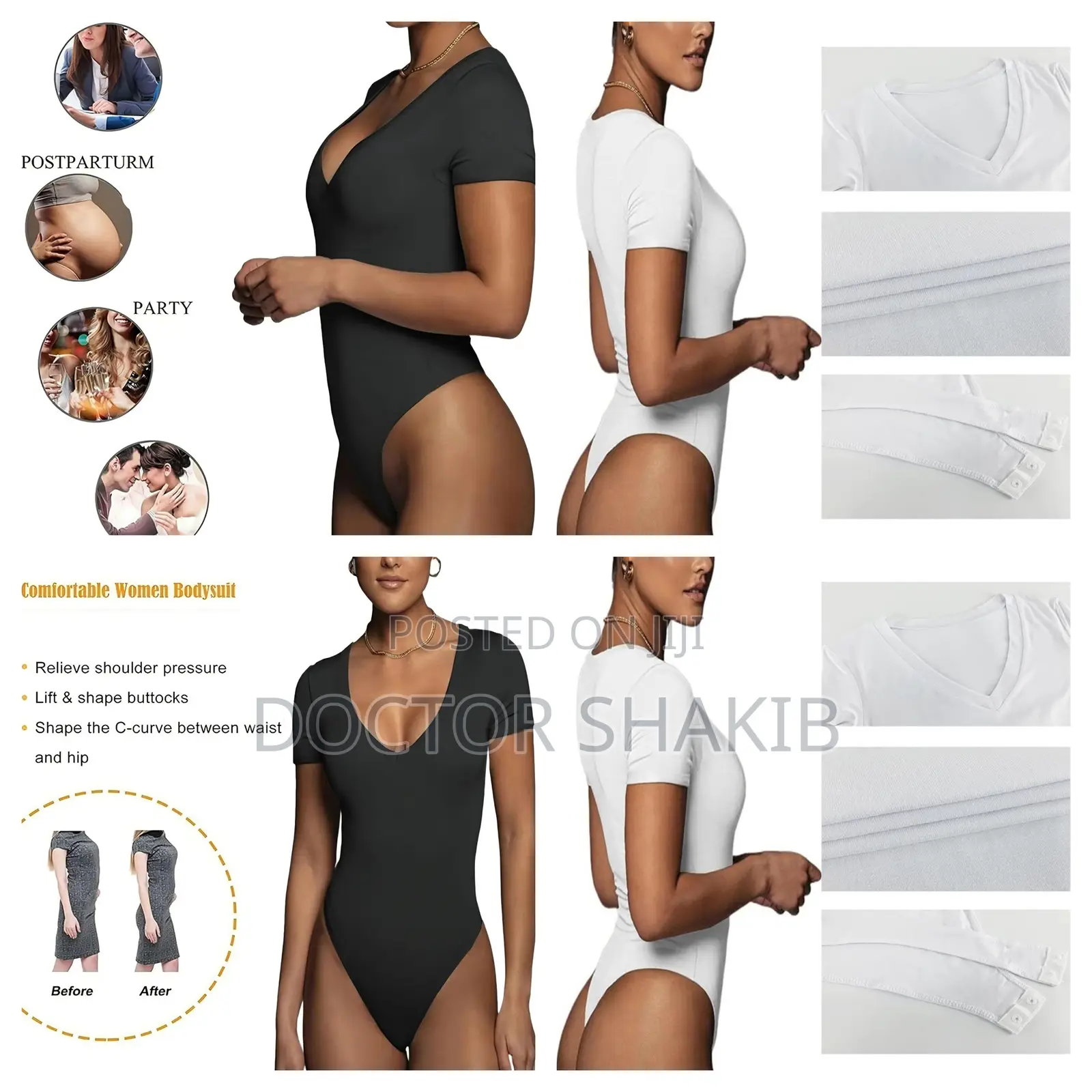 Short Sleeve Bodysuit for Women