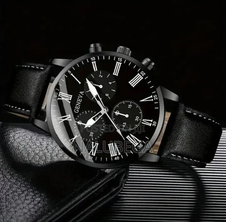 Men's Quartz Watch Set With Bracelet
