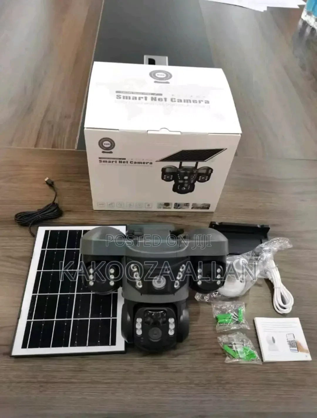 3 Lens Smart Net Outdoor Camera With a Solar Panel
