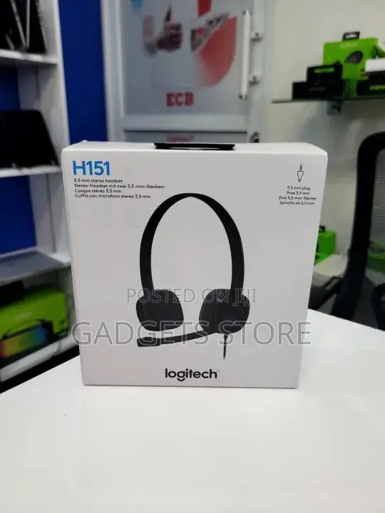 Logitech H151 Headset Boom Microphone,3.5 Mm Analog Stereo,PC/Laptop