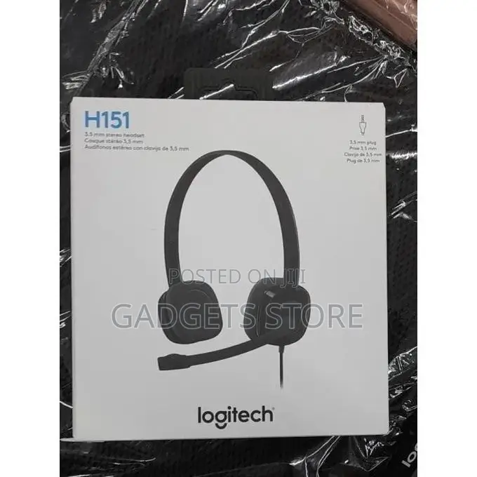 Logitech H151 Headset Boom Microphone,3.5 Mm Analog Stereo,PC/Laptop