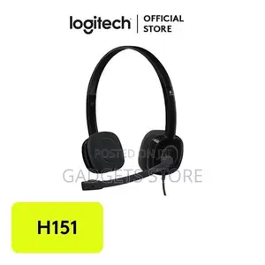 Logitech H151 Headset Boom Microphone,3.5 Mm Analog Stereo,PC/Laptop