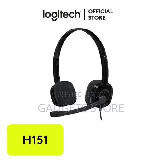 Logitech H151 Headset Boom Microphone,3.5 Mm Analog Stereo,PC/Laptop
