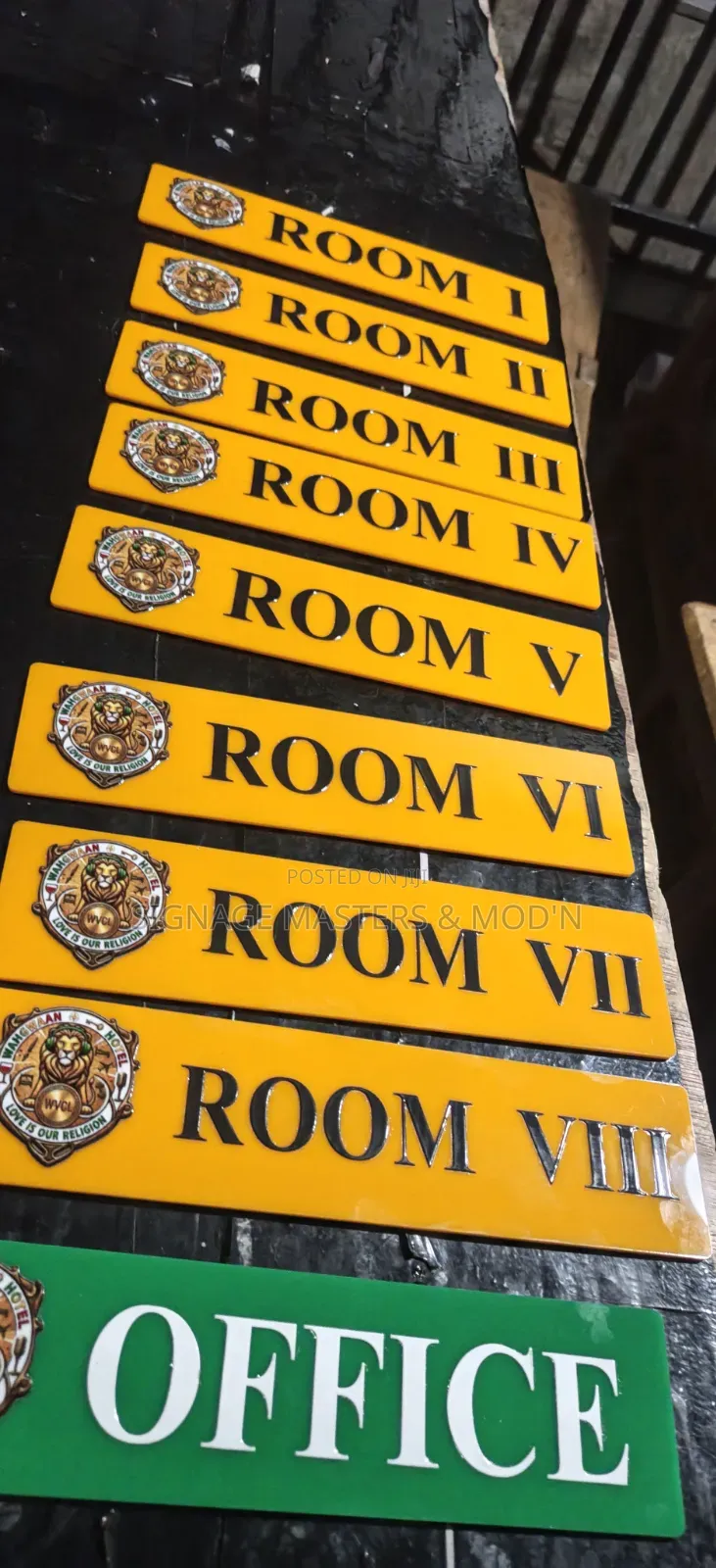 UV Transfered Door Labels