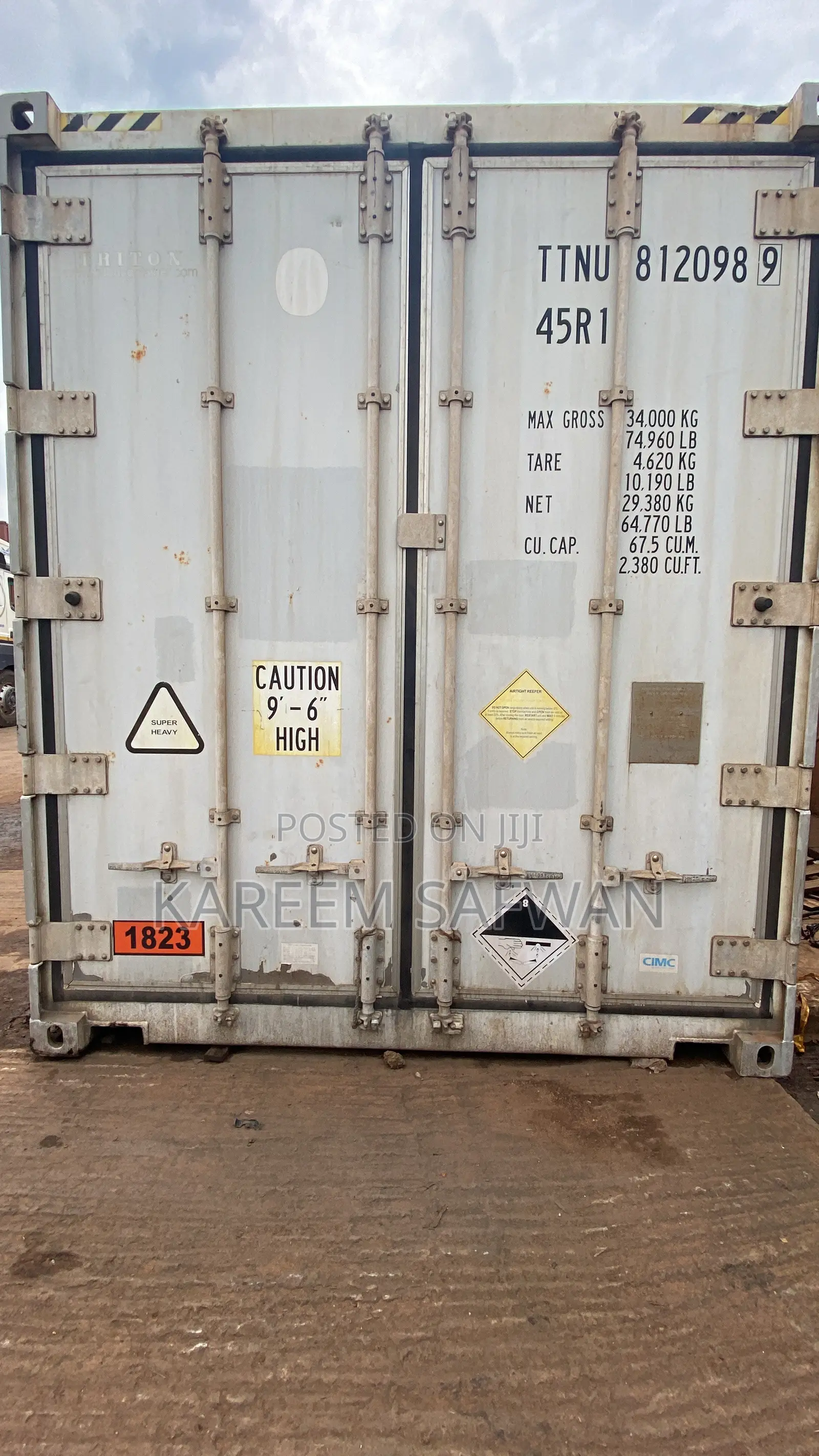40 Ft Cold Room Reefer Containers