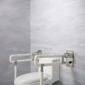 Wall-Mounted Folding Toilet Safety Grab Bar / Support Rail