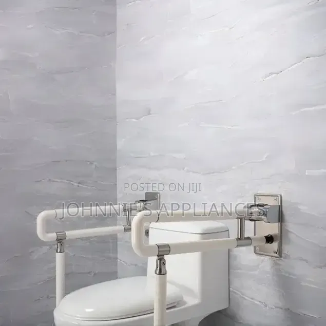 Wall-Mounted Folding Toilet Safety Grab Bar / Support Rail