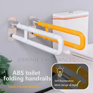 Wall-Mounted Folding Toilet Safety Grab Bar / Support Rail