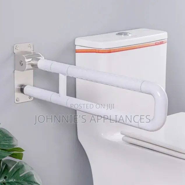 Wall-Mounted Folding Toilet Safety Grab Bar / Support Rail