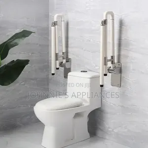Wall-Mounted Folding Toilet Safety Grab Bar / Support Rail
