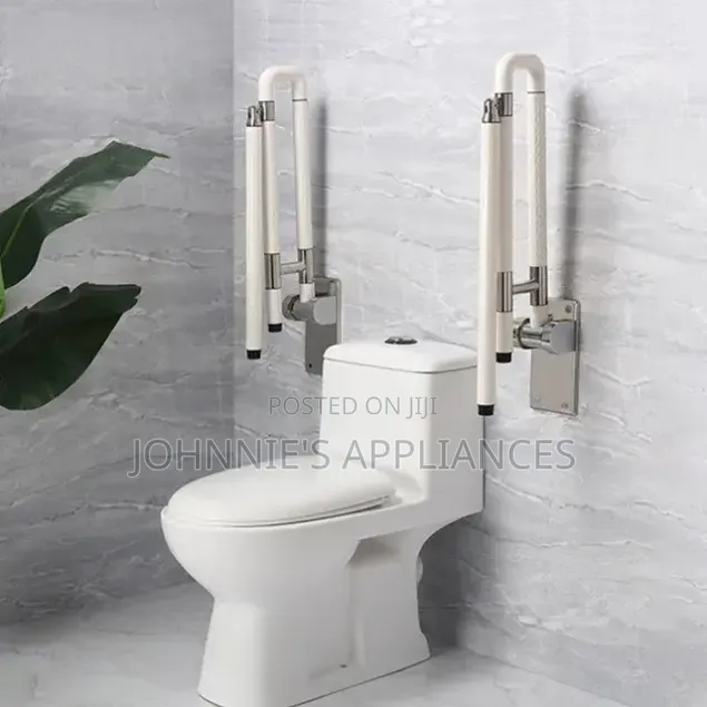 Wall-Mounted Folding Toilet Safety Grab Bar / Support Rail