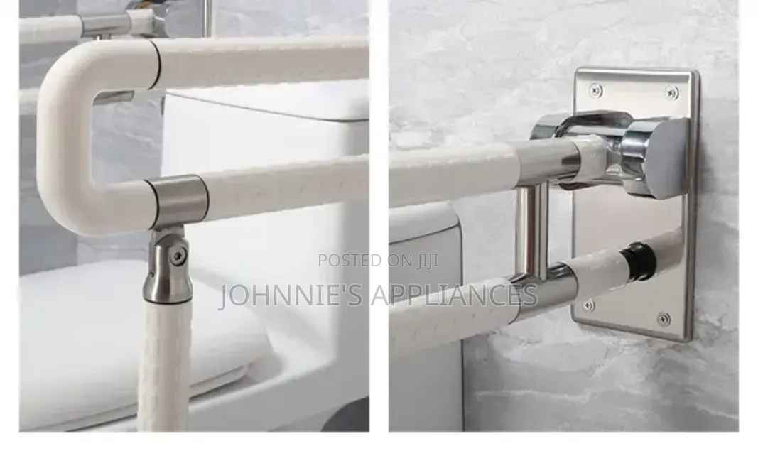 Wall-Mounted Folding Toilet Safety Grab Bar / Support Rail