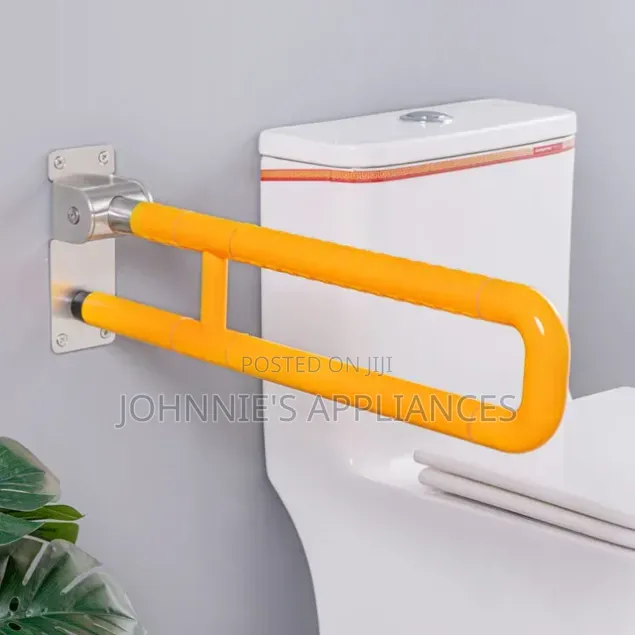 Wall-Mounted Folding Toilet Safety Grab Bar / Support Rail