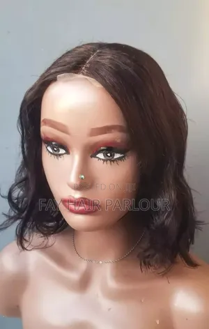 Curly Semi Human Wig