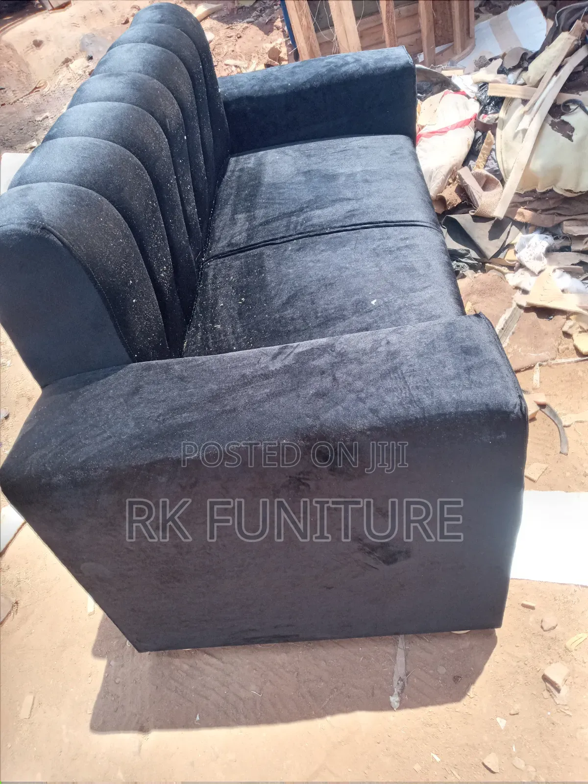 2seater Black Sofa