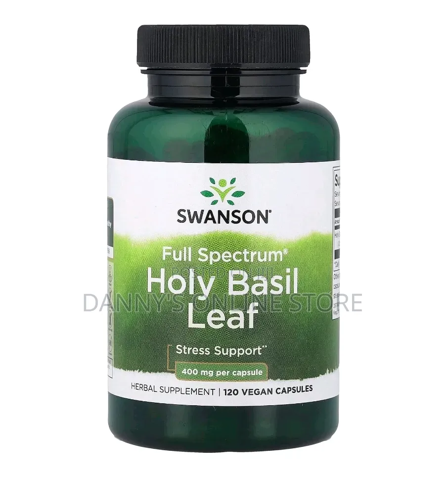 Full Spectrum Holy Basil Leaf, 400 Mg, 120 Capsules.