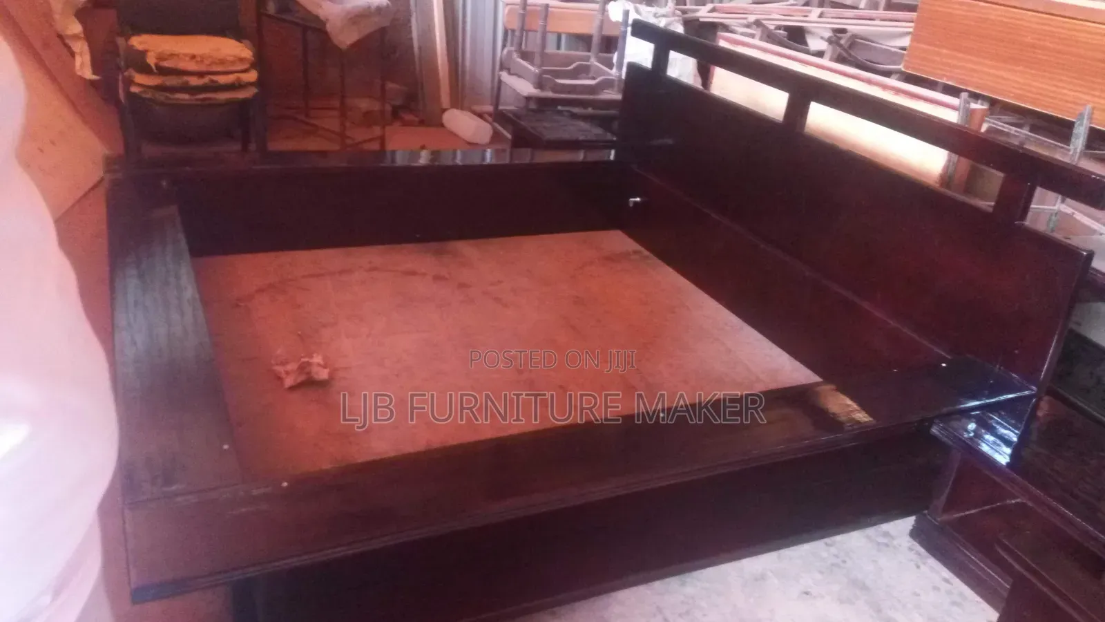 Mahogany Hardwood Bed 6ft X 5ft