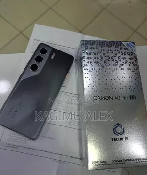 New Tecno Camon 40 Pro 5G 256 GB Black