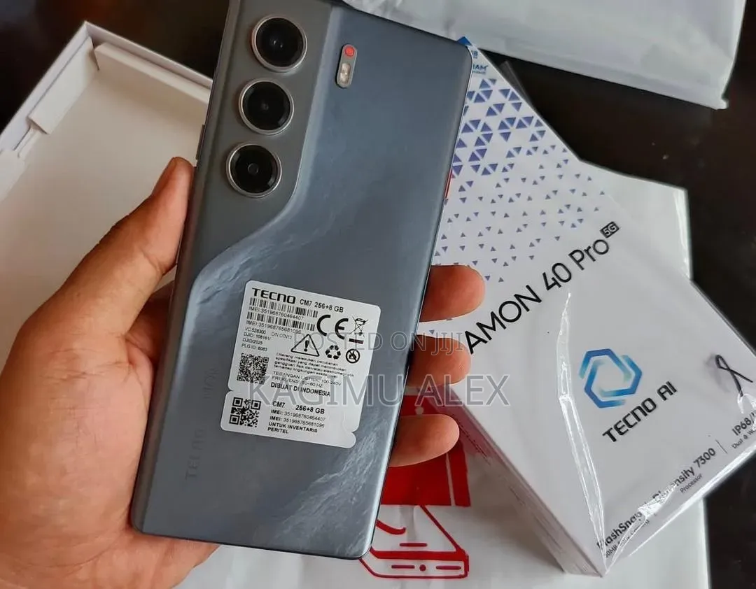 New Tecno Camon 40 Pro 5G 256 GB Gray