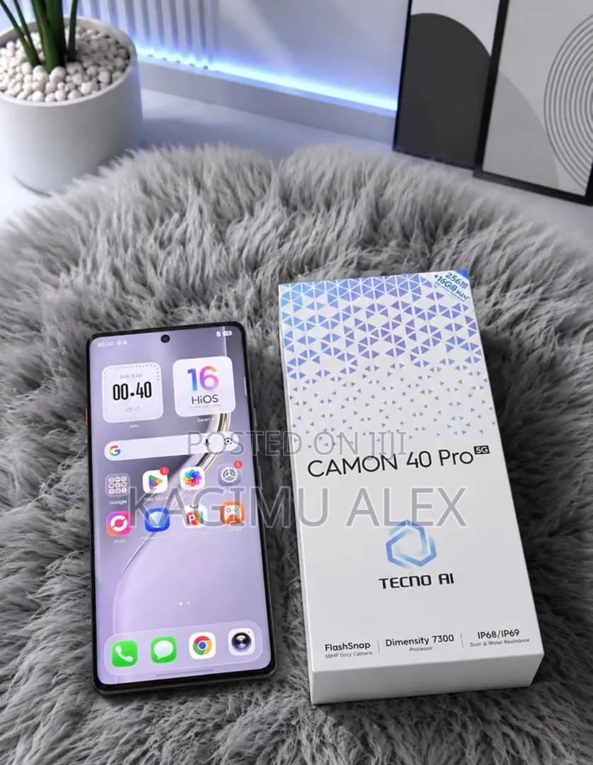 New Tecno Camon 40 Pro 5G 256 GB Black