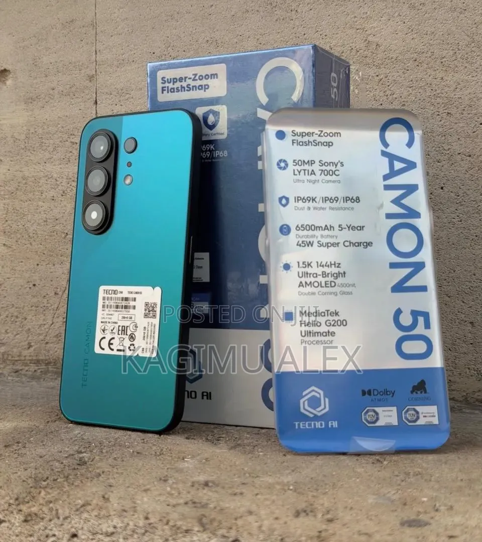 New Tecno Camon 50 256 GB Green