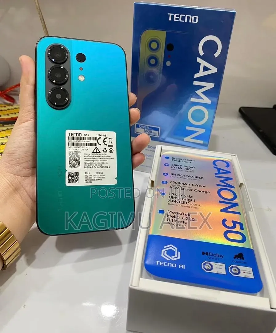 New Tecno Camon 50 256 GB Green