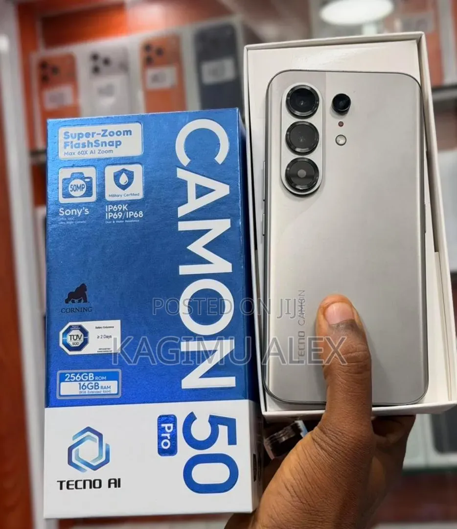 New Tecno Camon 50 Pro 256 GB Silver