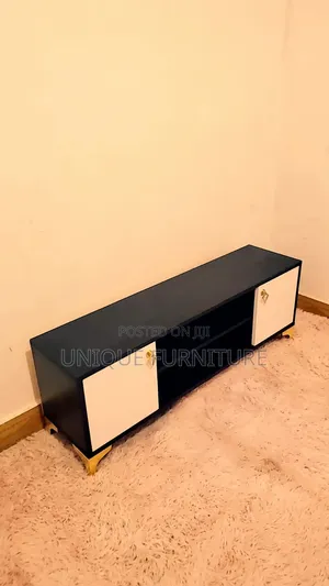 TV Stand Black and White