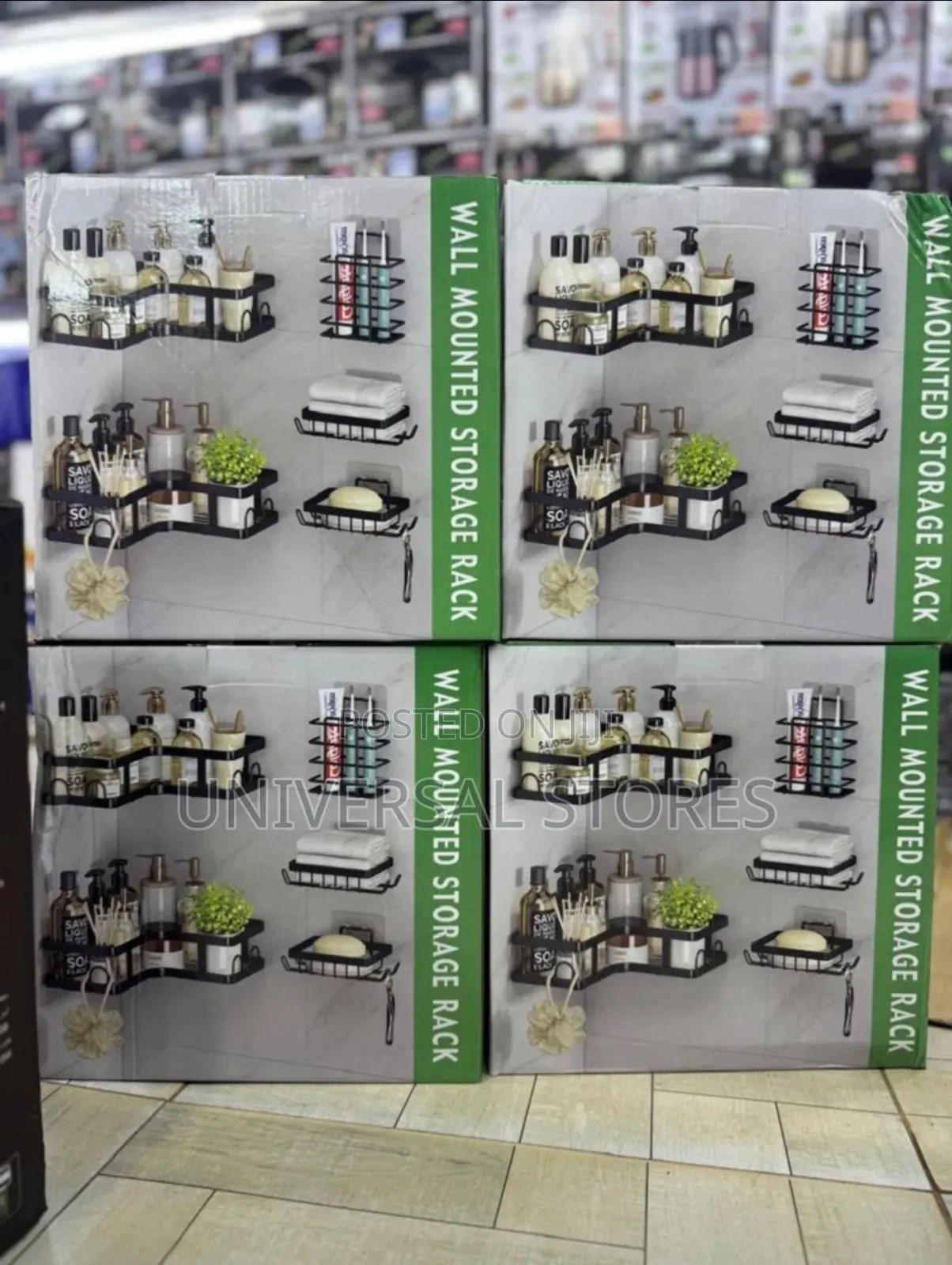 5-Pack Wall Mounted Corner Shower Caddy Set