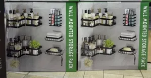 5-Pack Wall Mounted Corner Shower Caddy Set