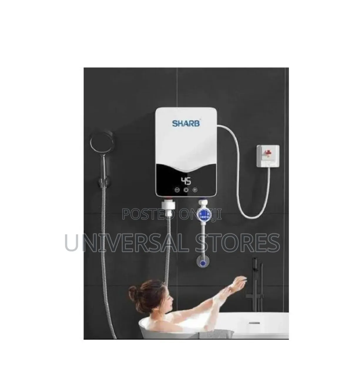 5500W Instant Tankless Electric Water Heater Shower Set.