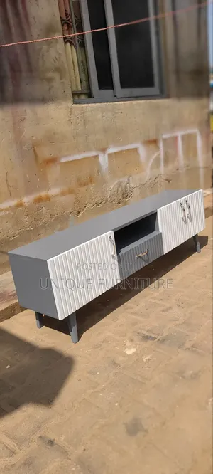 Gray TV Stand With Drawers Stands
