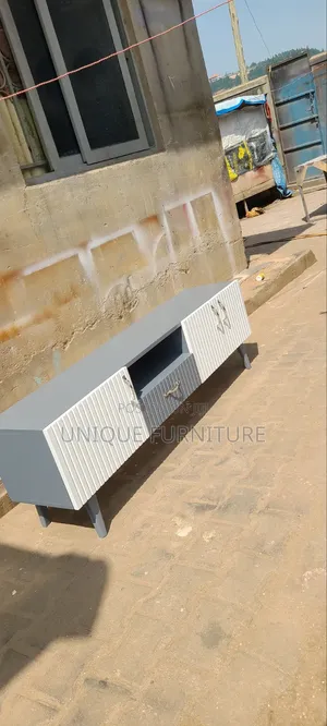 Gray TV Stand With Drawers Stands