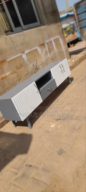 Gray TV Stand With Drawers Stands