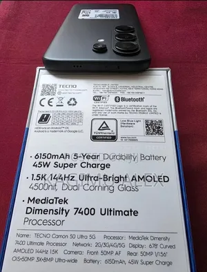 New Tecno Camon 50 Ultra 512 GB Black