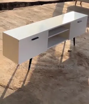 Simple White TV Stand, Stands